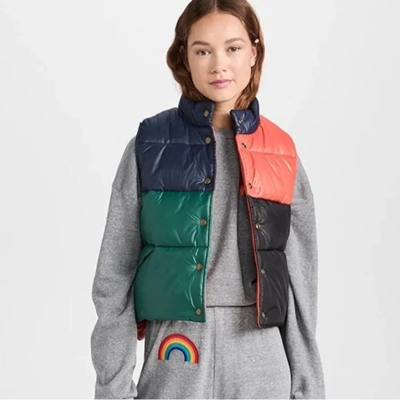 Clare V Emile Coloblock Vest - Picture 3 of 11